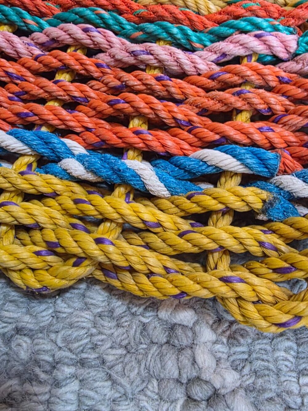 Made in Maine - Rope Rug 18"X32" - Picture 2 of 4